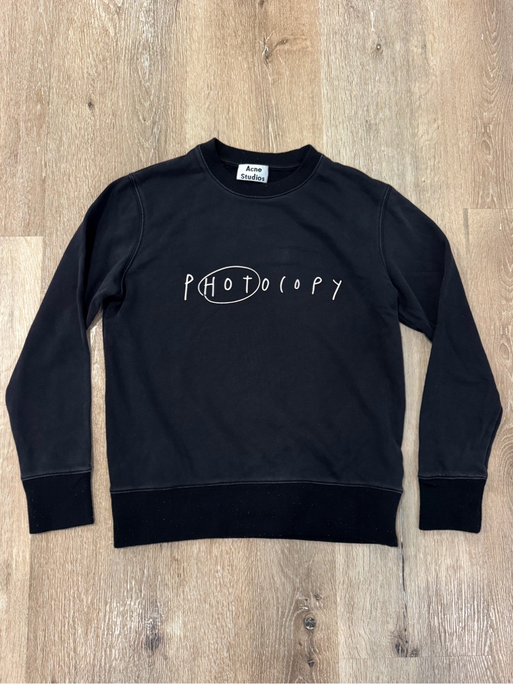 Acne Studios Black 'Photocopy' Crewneck Sweater